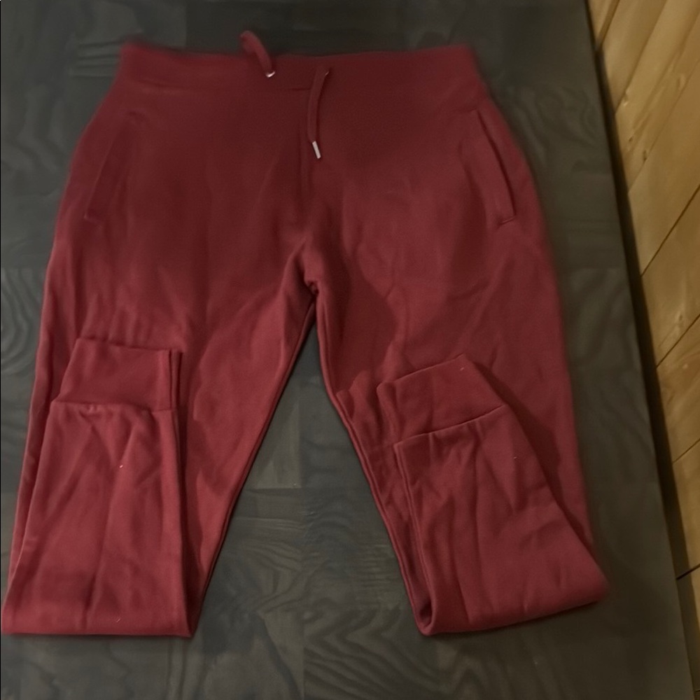 NWT Zara Man Burgundy Jogger Pants